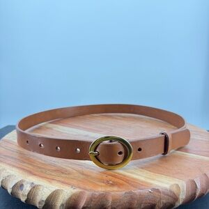 Treasure & Bond brown leather Belt sz‎ S fits 29.5-35.5” waist hold buckle